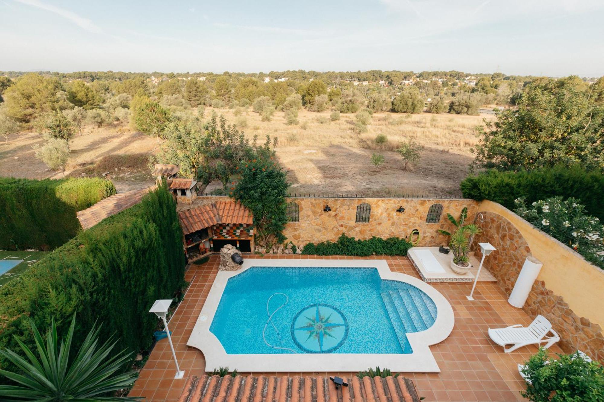 Chalet, Villa Rodeada De Naturaleza Piscina A Doce Klm De Valencia Y 7 Del Aeropuerto 外观 照片