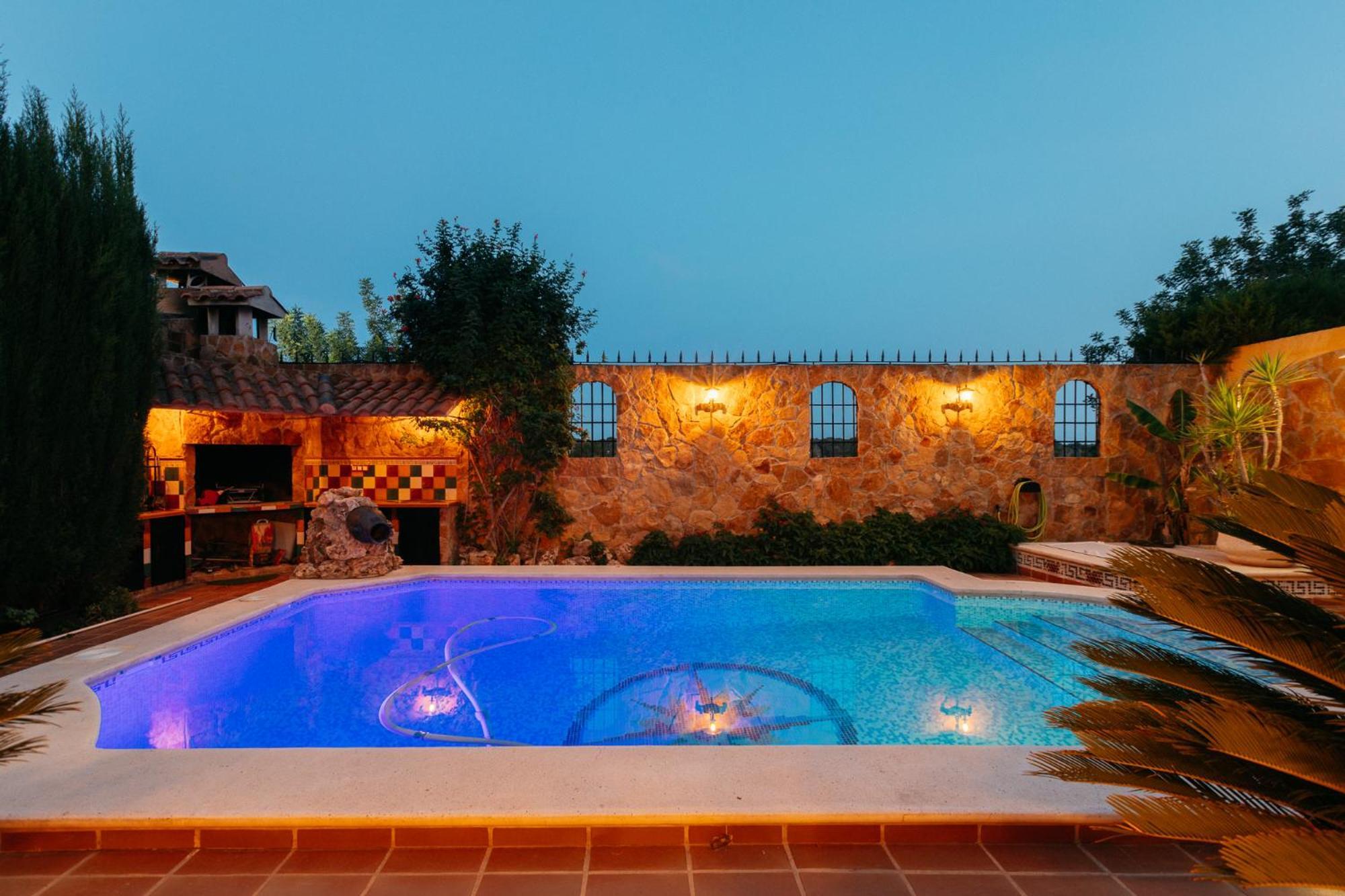 Chalet, Villa Rodeada De Naturaleza Piscina A Doce Klm De Valencia Y 7 Del Aeropuerto 外观 照片